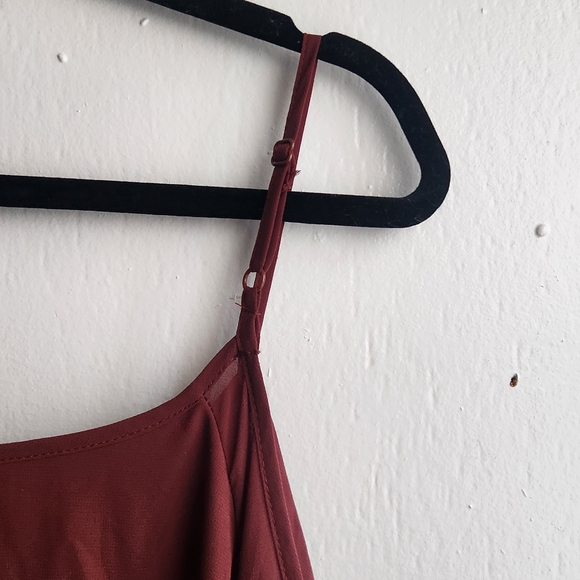 maurices- rust cold shoulder dress - Picture 3 of 6